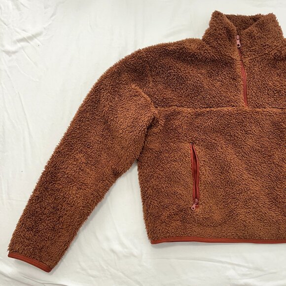 GIRLFRIEND COLLECTIVE Half-Zip Fleece - Small - Color: Teddy - Picture 2 of 6